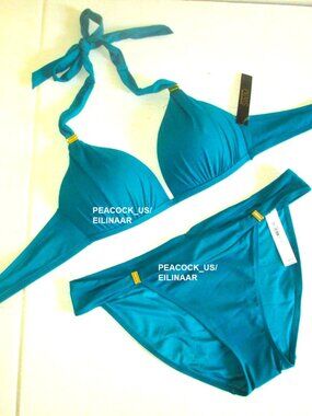 L/L VICTORIA SECRET Swim Harlow Push-Up Top & Bottom Bikini Set 36C 36D 38B 38C